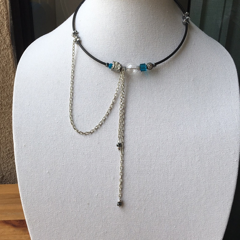 Handmade necklace Pyrite